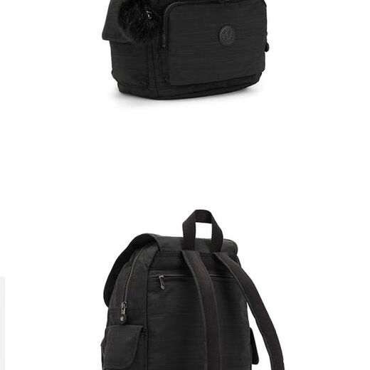 Kipling Kaipulin Student Schoolbag Sac de singe Kaipulin Sac à dos imperméable Sac de maman Nouveau grande capacité 12147 noir