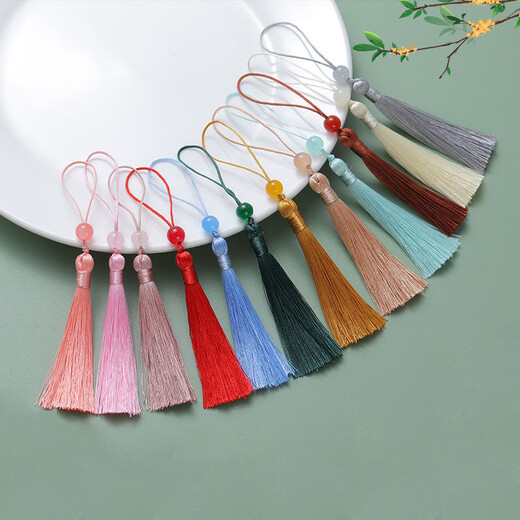 Jingji Tassel Tassel Classic Bookmark Tassel Fan Pendant DIY Accessories Material Hanging Jewelry Accessories Pendant Decorative Tassel Tassel Tassel 10 Pieces Random Color