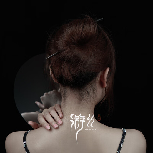 Blancpain ancient style hairpin sandalwood high-end high-end wooden hairpin national style new Chinese style black sandalwood Chinese style hairpin hairpin bright white and charming