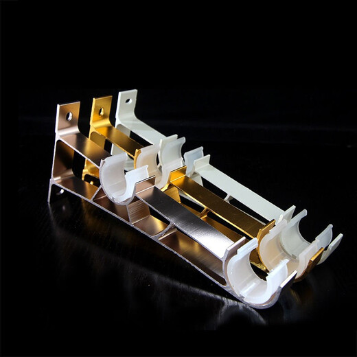 Xinfeiyu top-mounted side-mounted single-rod curtain rod Roman rod accessories bracket seat base shelf bracket rod bracket hook accessories ordinary white single bracket