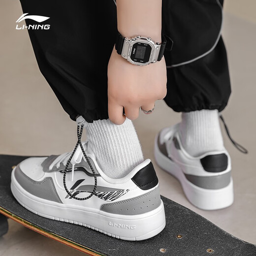 
Li Ning men's shoes for autumn 2025 new high-end men's breathable casual and versatile classic high-end appearance sneakers [Store on sale] Shark gray/standard white 42 (265mm)
