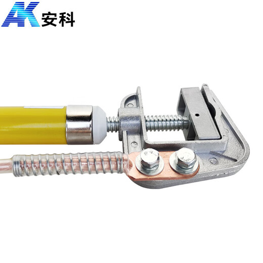 Anke low voltage grounding wire 0.4kV 25 square 0.5m rod 4*1m+3m line flat short circuit grounding wire with grounding clamp