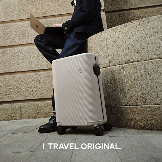 
ITO suitcase 20-inch trolley case large capacity password business travel lightweight boarding case PISTACHIO smoke white