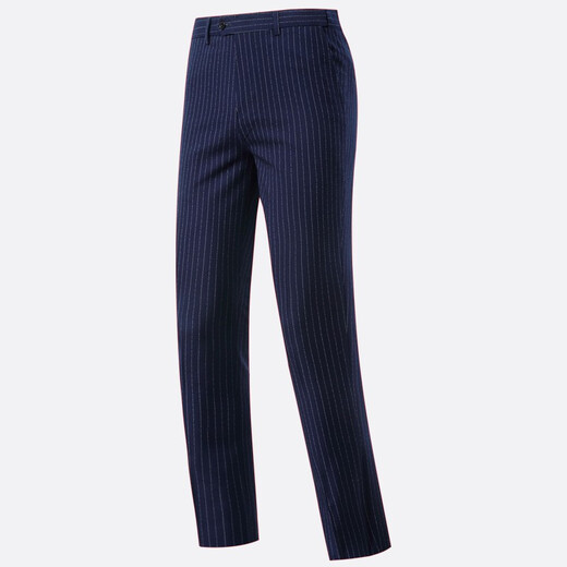 Yhv double-breasted suit men's slim-fit youth blue striped business formal casual suit 7674174 double-breasted 2XL (180)