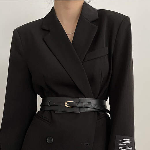 Dofinison belt women's suit girdle outer coat decoration fashionable and versatile waist coat waist wide belt women's trendy girdle wide belt dual-purpose belt