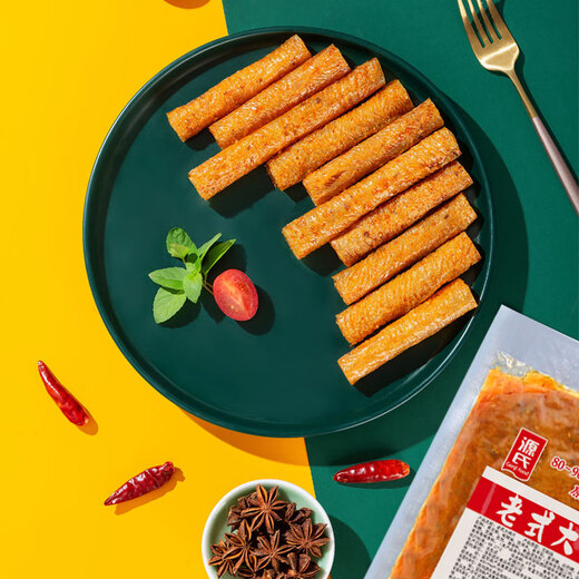 源氏大辣片 休闲零食小吃 豆皮辣条680g/袋 内含10包