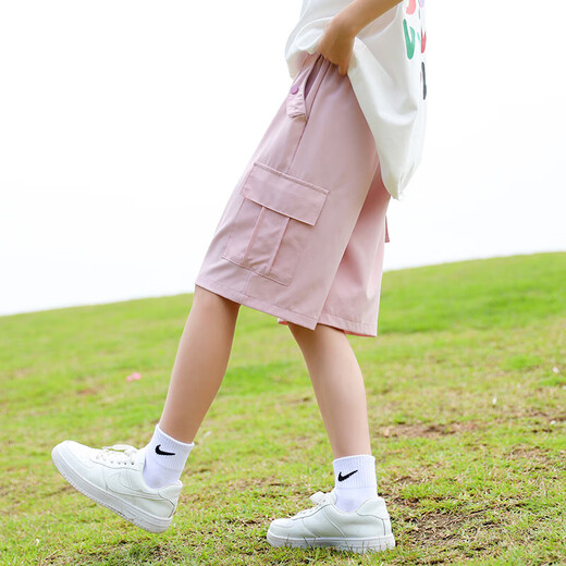 I.Karnow Girl Kurzarm Set Kinder Sommer Neue modische Kinderkleidung Casual Sports Shorts Girls Big Kinder Internet Promi Kleidung 9922 Weiß + 3388 Purple 160