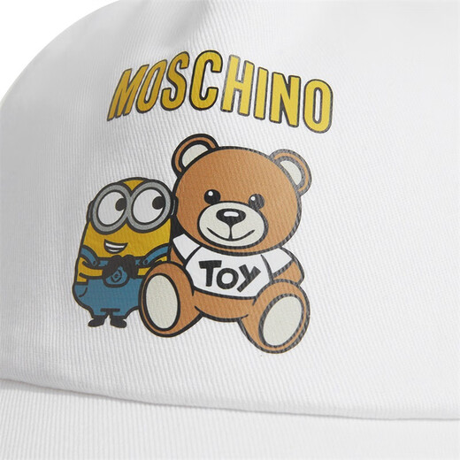 Moschino (MOSCHINO) children's Teddy Bear and Minion co-branded peaked cap HMX01N LOA04 white 58