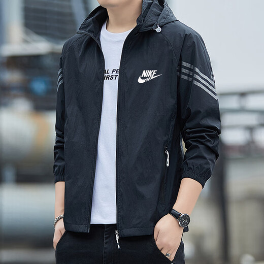 Sun protection clothing men's summer thin coat lightweight new breathable anti-UV ice silk fishing sun protection clothing men's quick-drying light gray thin XL