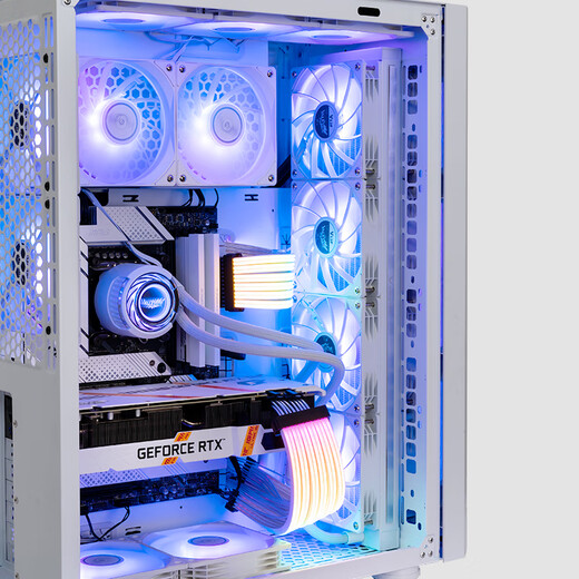 瓦尔基里(VALKYRIE）ONE VK01-W 白色 全塔强化散热台式电脑机箱 支持480水冷 TYPE-C接口 多风扇位