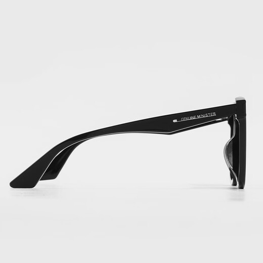 Lunettes de soleil authentiques pour hommes et femmes, grand visage, visage rond, mince, cadeaux de la Saint-Valentin, mari et petite amie GM-Adam (objectifs noirs et gris)