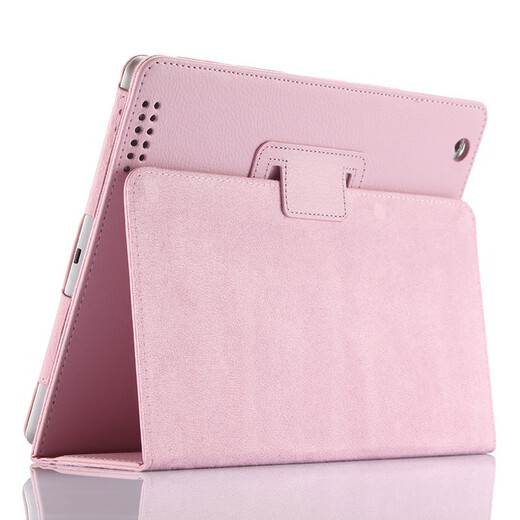 恒岚适用苹果适用iPad2 A1458老款A1395A1396平板4电脑3保护壳A1459简约A1416 玫红+钢化膜 2018款9.7【A1893】