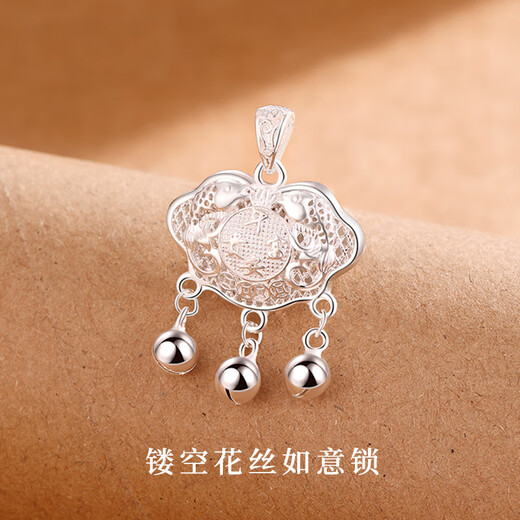 999 Pure Silver Purse Silver Pendant Versatile Pure Silver Lucky Bag Necklace Pendant as a Valentine’s Day Birthday Gift for Your Girlfriend Pure Silver Pendant (without Chain) + Gift Box