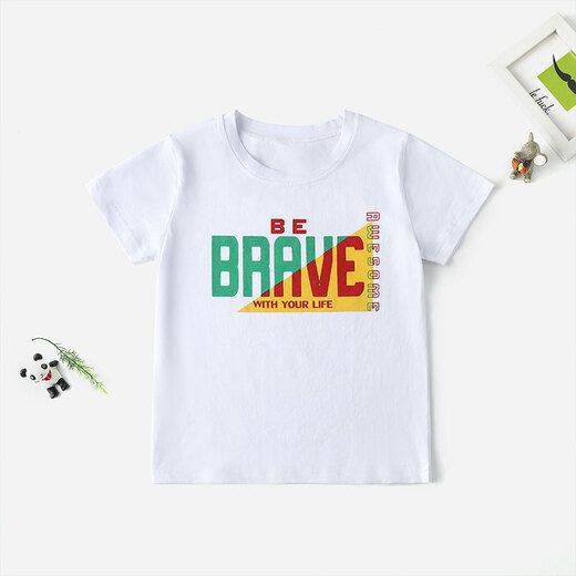 BUBBLE ORANGE summer parent-child suit beach family outfit family of three or four mother and daughter short-sleeved T-shirt beach travel vacation letter white suit/top + pants mother size S (recommended weight 95Jin Jin is equal to 0.5 kg or less)