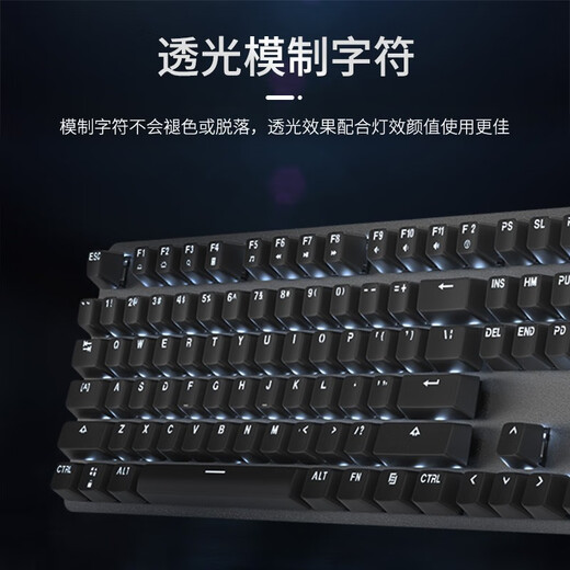 罗技（Logitech）机械键盘K845 有线键盘 全尺寸单光 TTC轴 游戏办公键盘 DIY键帽 K845茶轴+常青藤键帽