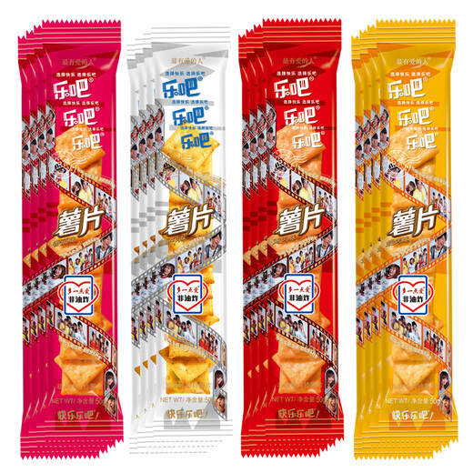 Les collations décontractées de croustilles de pomme de terre de leba (BBQ + Tomate + poulet + curry) Mélanges 800g