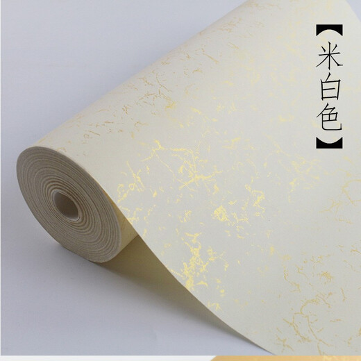 Royal study thickened batik half-baked half-cooked gold-sprinkled long scroll paper calligraphy creation framed colored paper regular script official script running script brush calligraphy French painting work paper light antique batik gold scroll 34cm wide and 20 meters long