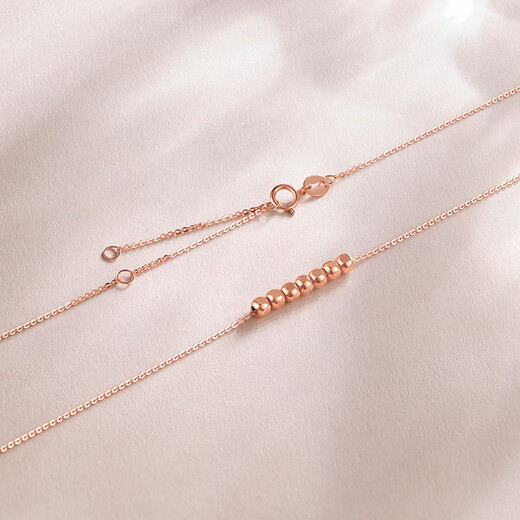 Saturday Fortune (ZLF) 18K gold necklace women's sugar cube transfer set chain color gold necklace yellow - chain length 40+5cm (adjustable)