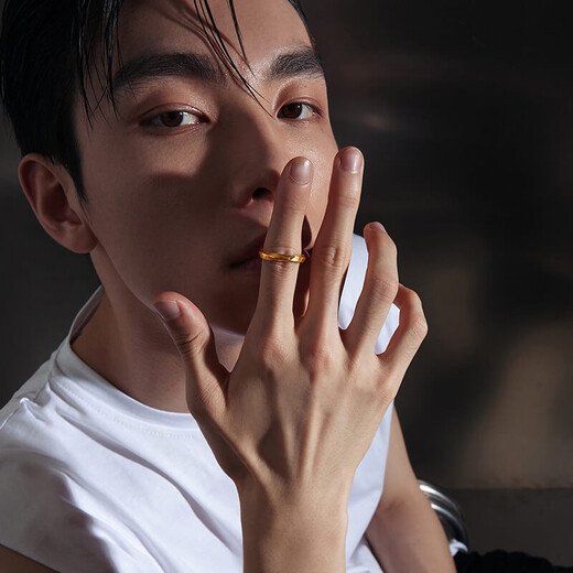 Saturday Fortune (ZLF) Gold Ring for Men and Women 5D Hard Gold Möbius Ring Trendy Cool Pure Gold Ring Nirvana Pricing No. 22-2.2g