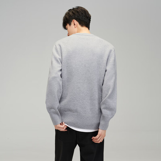 HLA HaiLan Home Sweater SPRINTING SMILE Thickened Warm Embroidered Sweater Men