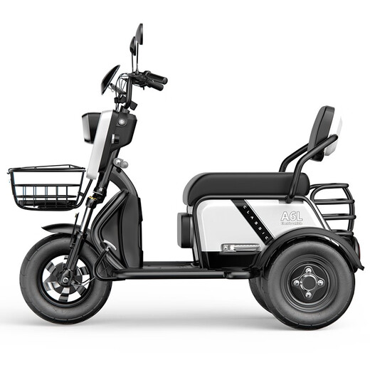 AOKE's new electric tricycle is a small household electric tricycle for picking up children, mini parent-child ladies' transportation for the elderly, battery car, 48v naked car (no battery, no charger)