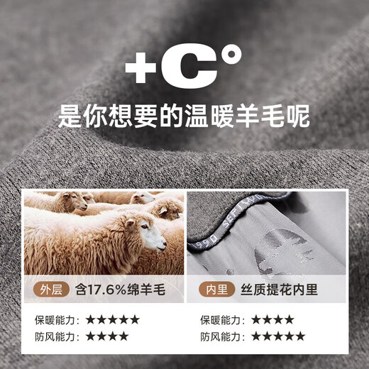 Seven wolf jackets men's autumn lapel wool woolen coat business commute, casual top clothing and men's clothing