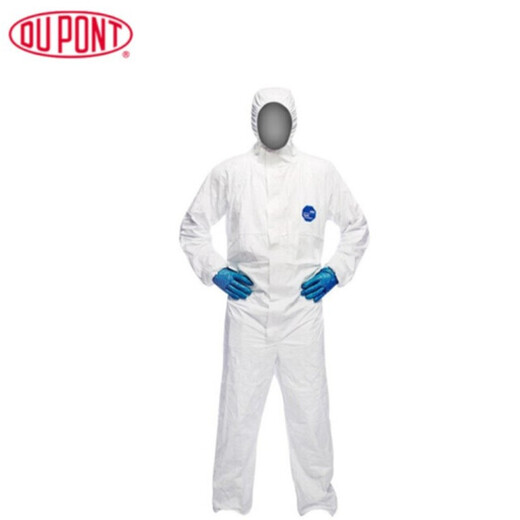 DuPont TyvekTBM001 protective clothing 1422A regular hooded one-piece white L