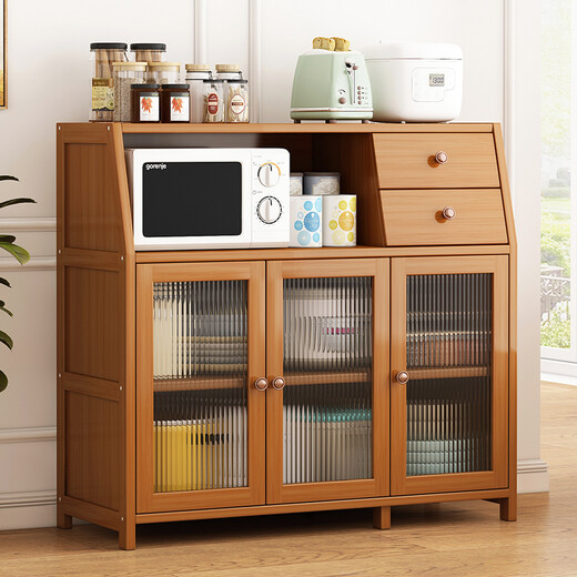 ZHUYIJIA буфет для дома, гостиной, шкаф для хранения, кухонный шкаф, чайный шкаф, настенный винный шкаф, многофункциональный шкаф для хранения, сервант - трехдверная модель с выдвижным ящиком