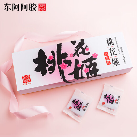 
Dong'e Ejiao Peach Blossom Ji Donkey-hide Ejiao Cake 300g Instant Donkey-hide Ejiao Cake Gift Box Supplement Cake Nutritional Products Gifts for Elders Gifts for Parents