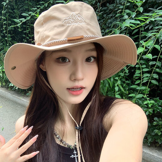 MMOPTOP渔夫帽男女夏季透气防晒户外露营遮阳帽子大头围徒步登山帽