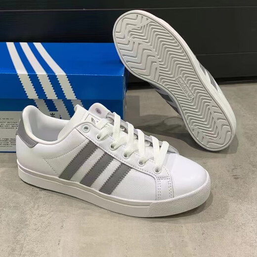 阿迪达斯 （adidas）男鞋女鞋春季新款运动鞋三叶草经典低帮板鞋小白鞋时尚休闲鞋 EE6196 36