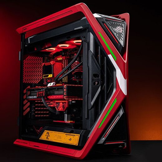Asus Rog Family Barrel Co-Branded Eva Nr. 2 Chuangshi Shen Esports Asuka-Tastatur und Maus-Grafikkarte Motherboard Dragon God dritte Generation Eva Chassis Thor Power Supply 701 Chuangshi Shen Eva Custom Version (in der Nähe der Originalversion mit Dekorationskit)