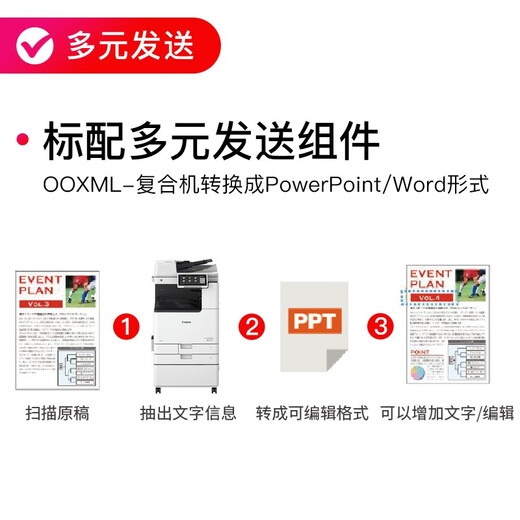 Canon iR ADV DX C3926/3930/3935 Color Composite Machine A3A4 Large Commercial Printer Copier Multi-function All-in-One C3930 Original Cabinet Replaces C3830 (30 Pages/Minute) Standard + Double-sided Document Feeder