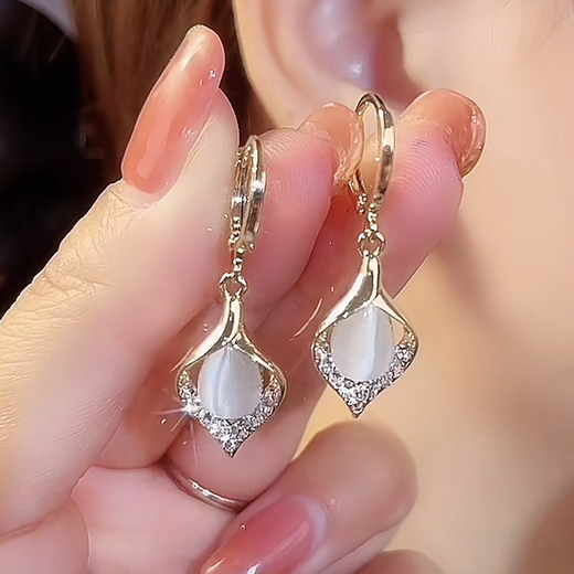 Idel Japanese and Korean new style Angel Tears high-end ear hook design, light luxury temperament, drop-shaped earrings, earrings for women, Angel Tears Earrings E2007