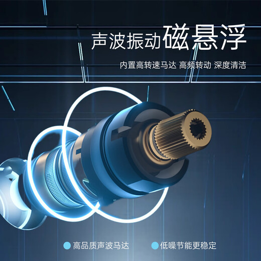 KONKA electric toothbrush, small star diamond, sonic magnetic levitation, fully automatic sterilization, purple light, sterile chamber, charging model, smart soft hair, men and women, adults, gift box, waterproof, double couple model, lavender + silver white + 4 brush heads + 2 purple light chambers