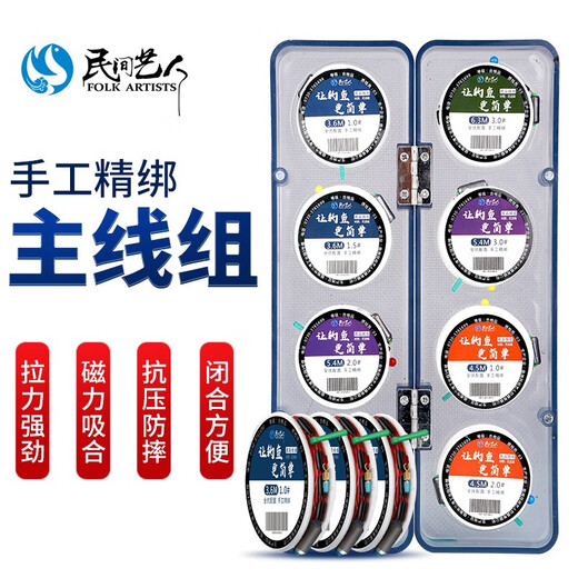 Folk artist multi-layer transparent main line box line box fishing line set accessories box fishing gear and fishing supplies 20-axis ordinary version empty box (excluding spools)