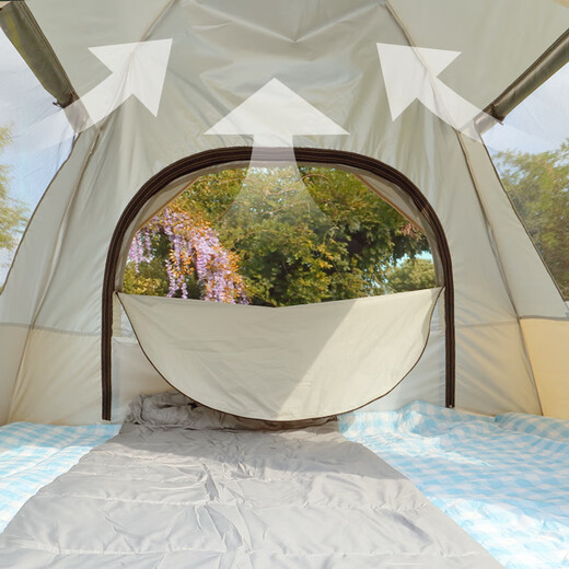 Jingdong Tokyo-made park quick-open tent 4 outdoor camping tents with automatic spring-loading and storage for 3-4 people, large space, sun protection and wind protection