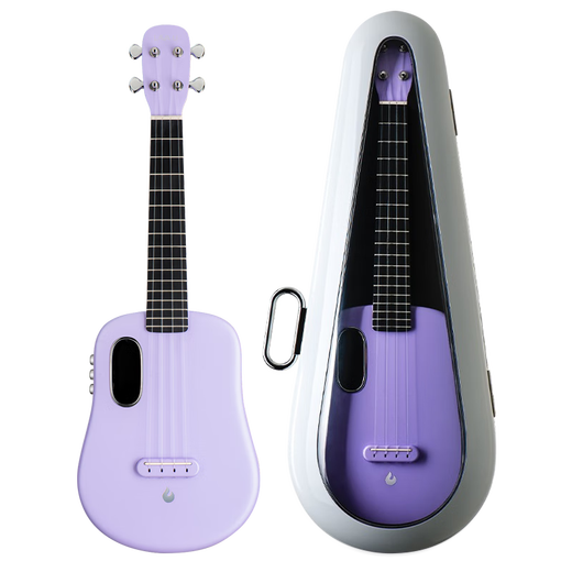 
Take a fire guitar LAVA U 2 Ukulele children's beginner portable electric box entry-level male and female small guitar 23-inch flash purple-space piano case FreeBoost