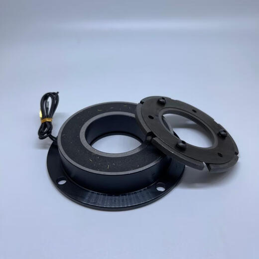 Electromagnetic clutch brake dry type with bearing power-on suction and power-off separation brake clutch DC24V electromagnetic brake 0.6KG without aluminum seat
