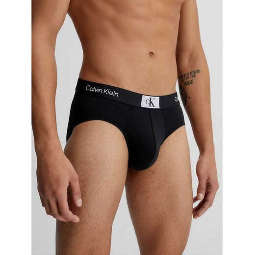 Calvin Klein CK男士三角内裤 3条装 送男友礼物 000NB3527A 6H3黑白灰 XL 