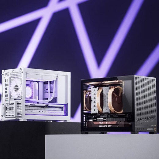 乔思伯（JONSBO）D32 PRO版白色 MATX桌面小机箱(侧透/主板/背线可调/支持背插MATX主板/ATX电源/240冷排位)