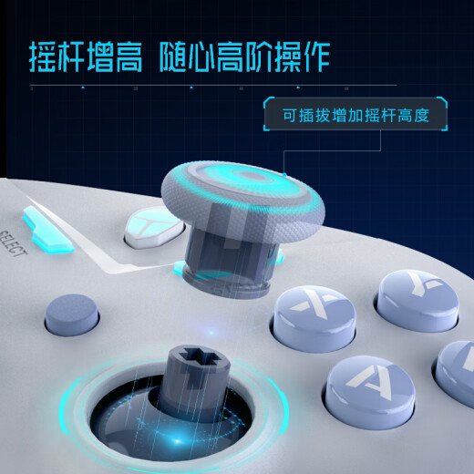 Thunder (ThundeRobot) G30S Ice Blue 2.4G/Wired/Bluetooth Game Controller XBOX Wireless Controller Hall Linear Trigger Rocker Height Switching Double Line Dragon's Creed 2