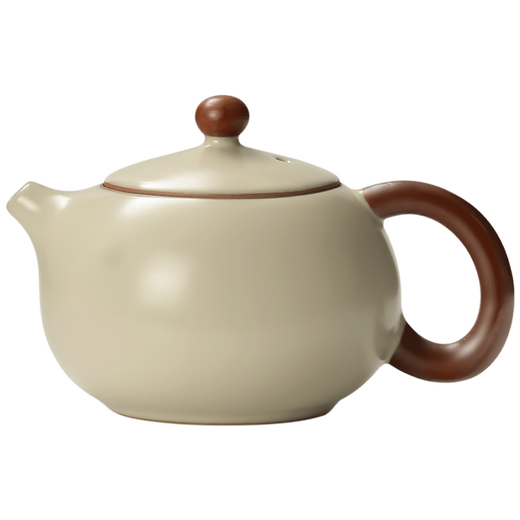 Shangyanfang Ru Kiln Teapot Tea Household Single Pot High-end Ceramic Ice Crack Glaze Xishi Pot One-person Kung Fu Tea Drinking Equipment