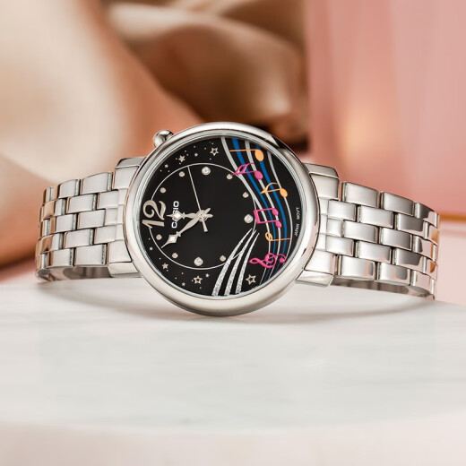 Casio (CASIO) women's watch fashion student quartz waterproof simple pointer women's watch pink LTP-E123D-1A