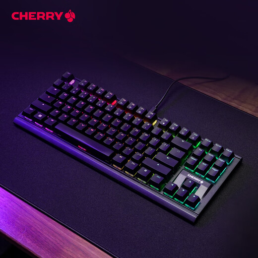 Cherry Cherry Mx1.1 Obsidian Aurora Mechanical Keyboard Gaming Клавиатура Стальная конструкция без палочны 87-ключ
