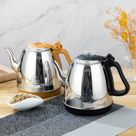 Mrs. Quan household Mingzao tea table fully automatic kettle boiling kettle tea bar machine tea table electric tea stove boiling kettle 1.2L black 304 frosted fully automatic 1.0L-1.2L