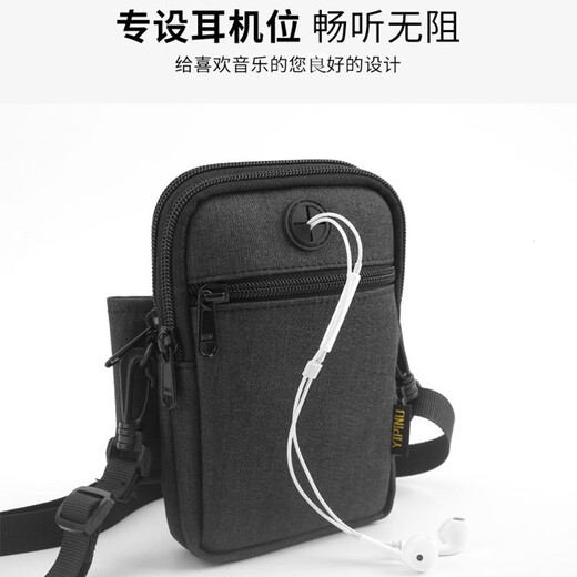 Lucifer multifonctionnel mini sac de passeport à col licou mini sac à bandoulière hommes et femmes sac de documents décontracté sac de téléphone portable porte-monnaie L661 bleu