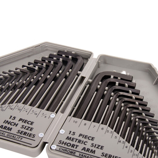 Kraftwells öffentlich-englisch flacher Kopf-Sechskant-Schraubenschlüssel 30-teiliger CRV-Schraubenschlüssel KH3049 10-teiliger Flachkopf Hexagon Set KH5009