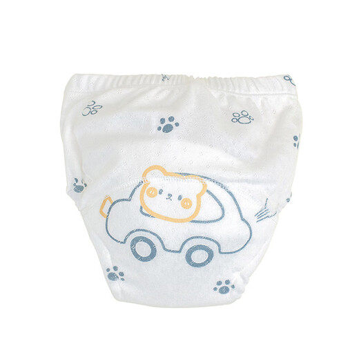 EVEBABY baby diapers pure cotton men and women babies can wash training pants and exercise in the toilet. Newborn gauze underwear ring diapers [anti-bacterial breathable] Cartoon Bingdun- 3 packs 100 sizes [suitable for 18-24 Jin [Jin equals 0.5 kg]]
