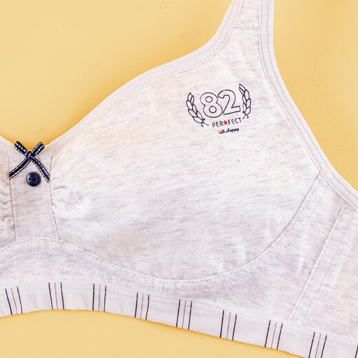 Bilim developmental girls underwear, no rims, no sponge, thin vest-style student bra ZX0043 0003 gray 75B